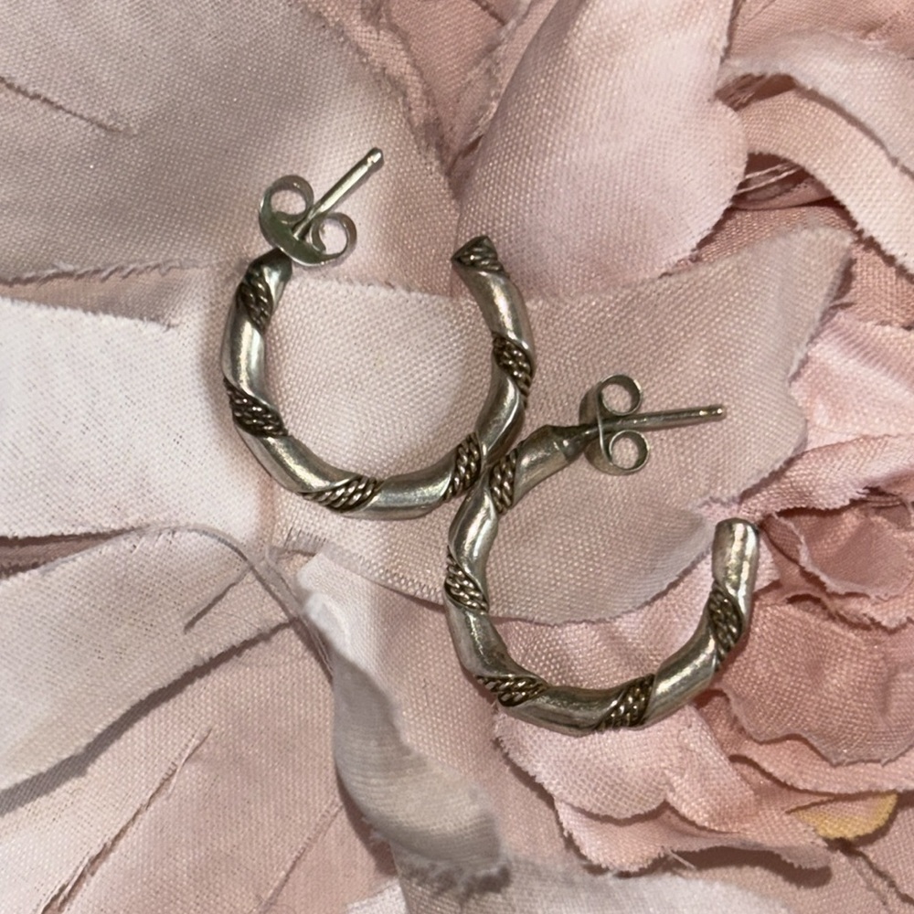Silver Hoops from Arizona Silver small hoop earrings from Prescott Arizona